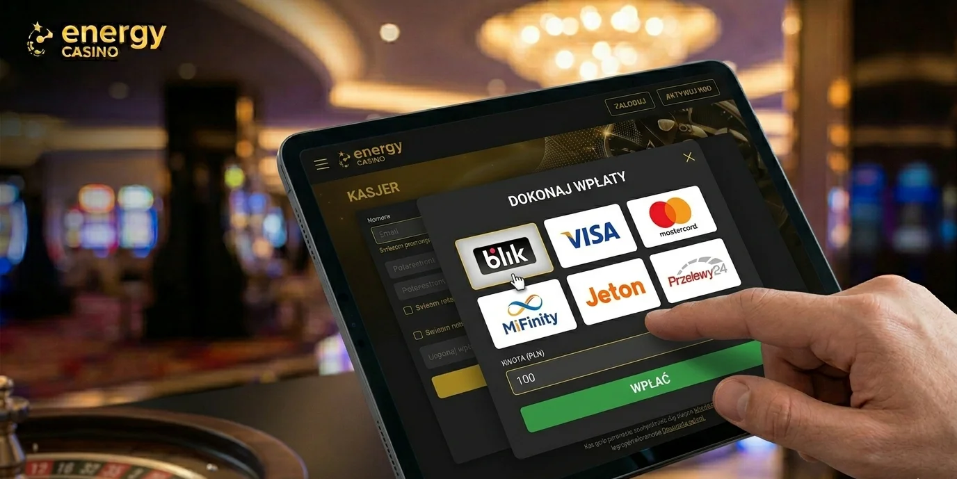 Kasa Energy Casino z metodami BLIK, Visa i Mastercard